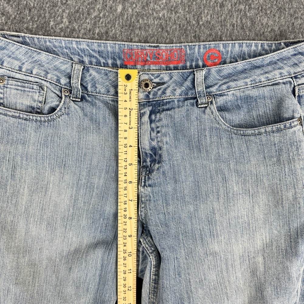Y2K Style New York & Company Curvy Soho‎ Capri Jeans Stretch Denim Women's 12 - Picture 5 of 10